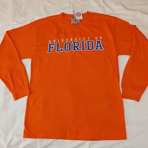 University of Florida Steve &Barry's Orange Long Sleeves Tee Shirt Medium Size